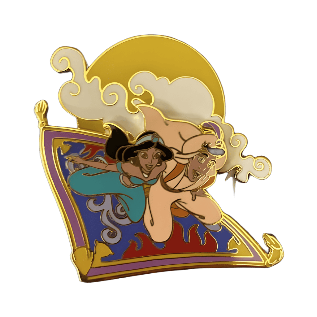 Aladdin and Jasmine on Magic Carpet Disney pin