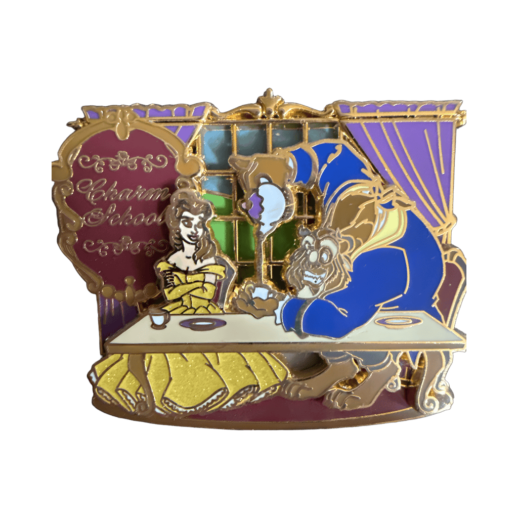 Charm School Belle and the Beast Disney pin