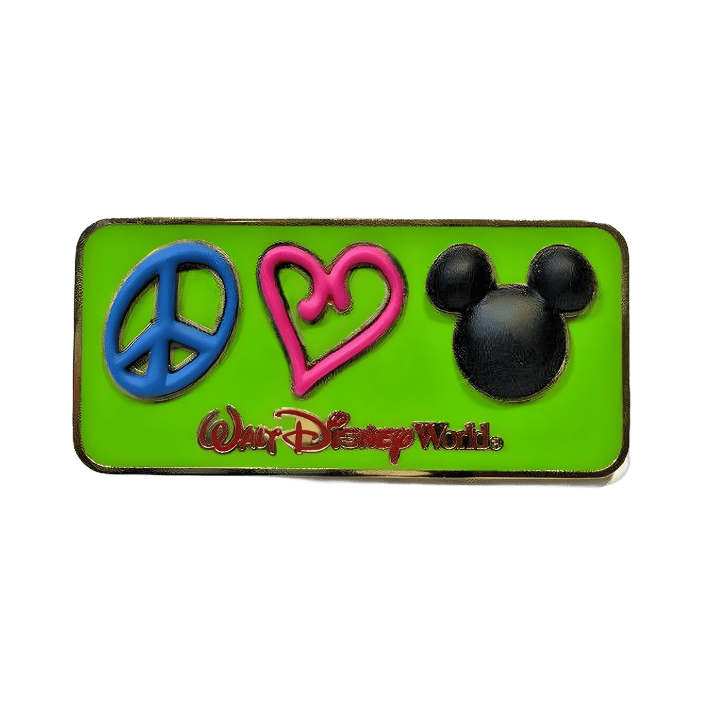 Free-D Peace, Love, and Mickey Mouse Disney pin