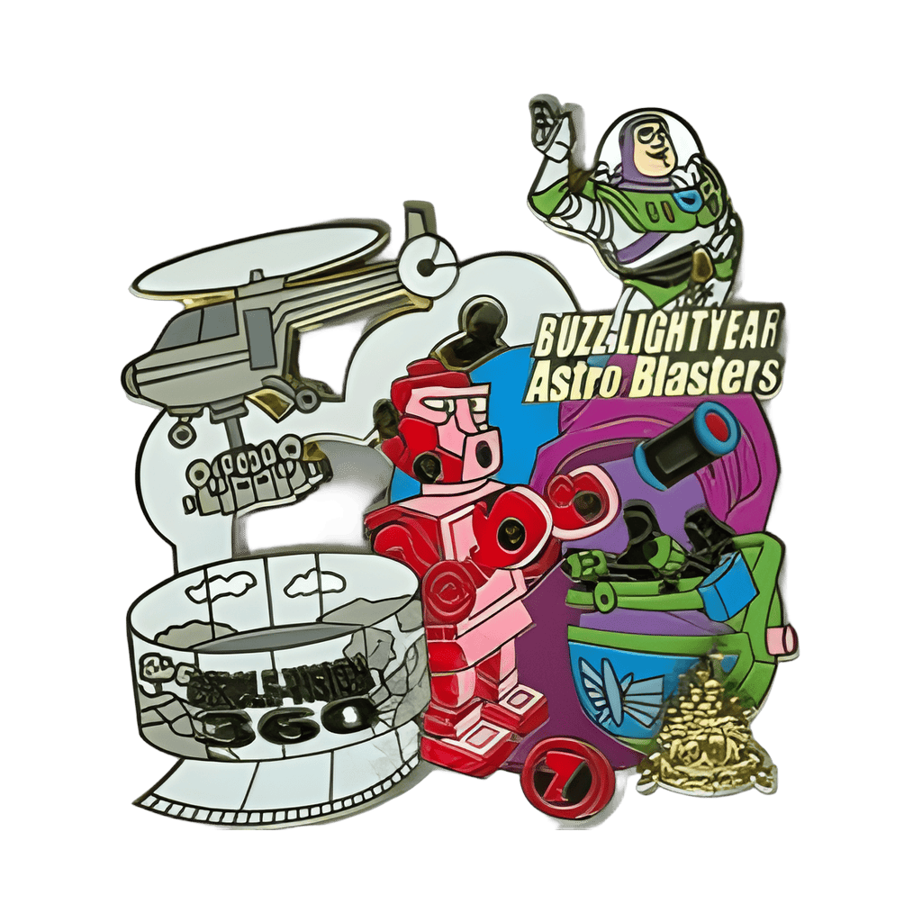 Then and Now - Circle Vision 360/ Buzz Lightyear Astro Blasters Disney pin