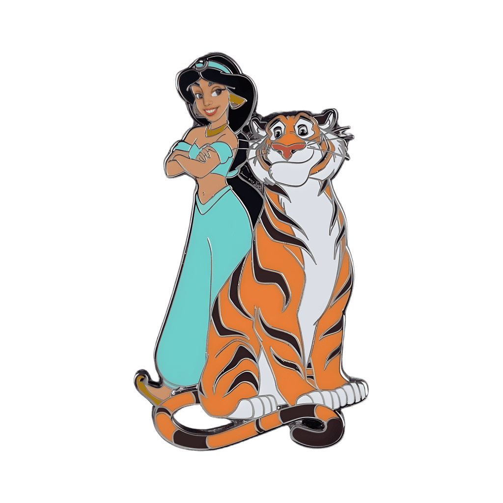Jasmine and Rajah Disney pin