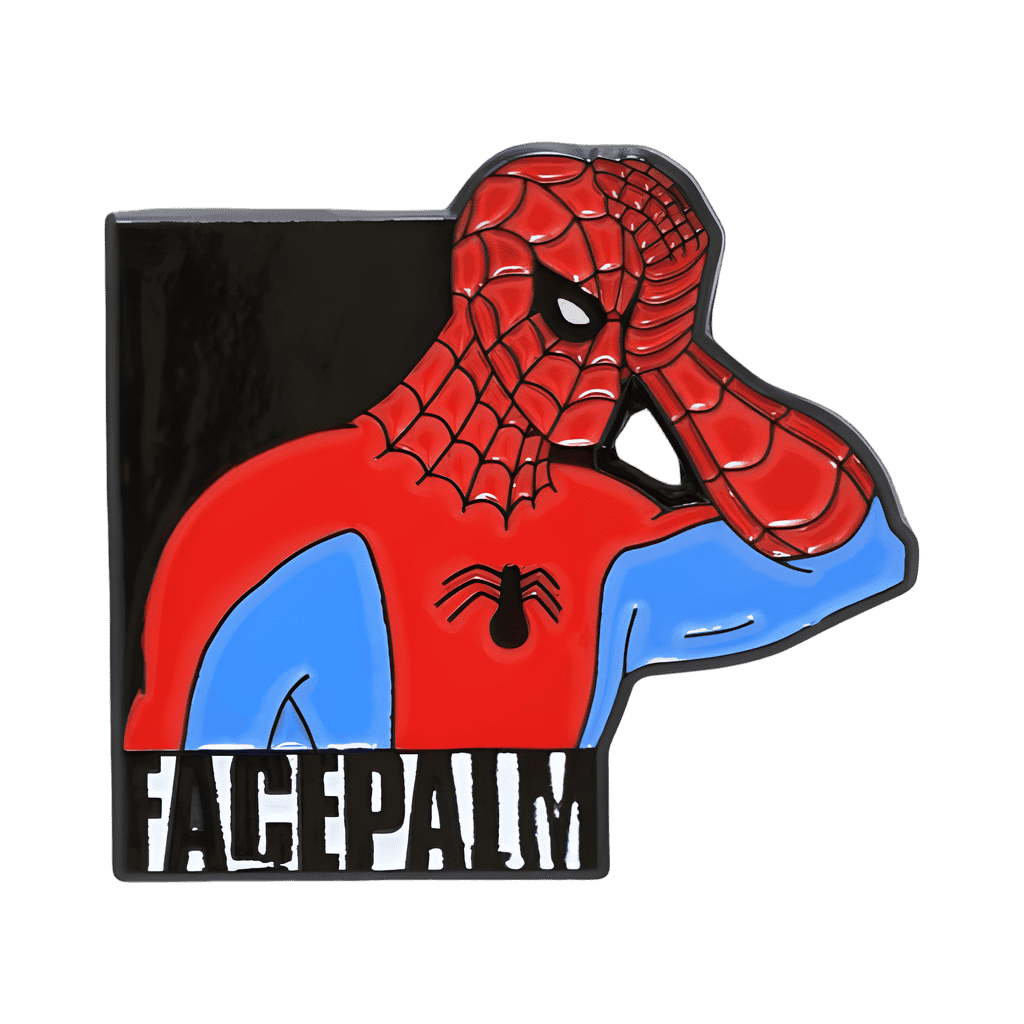 Spider-Man Facepalm Disney pin
