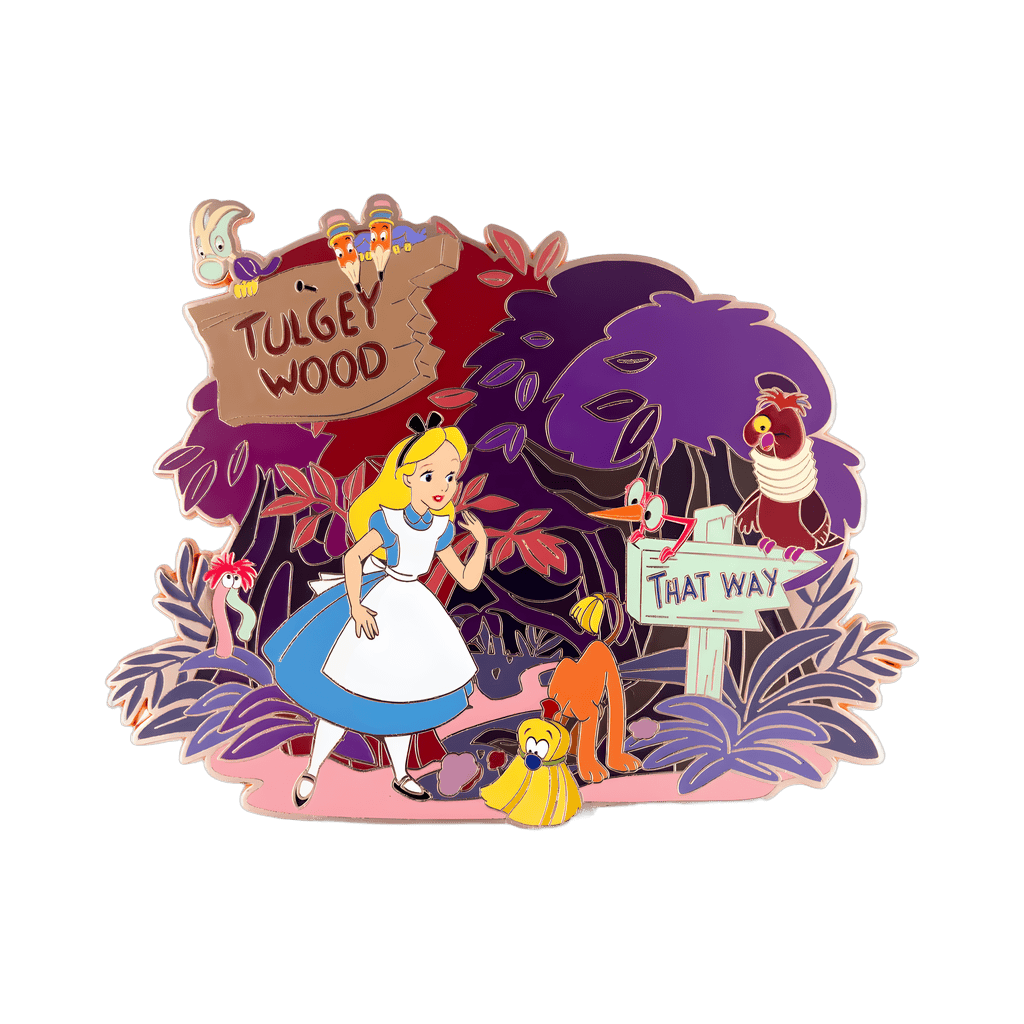 Alice in Wonderland Tulgey Woods Disney pin