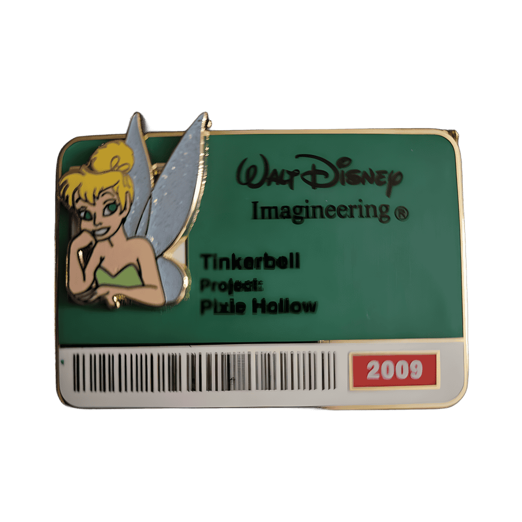 Tinker Bell ID Badge Disney pin