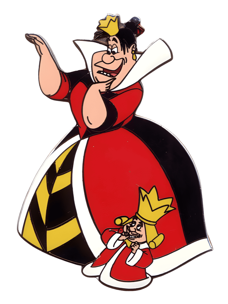 Queen and King of Hearts Disney pin