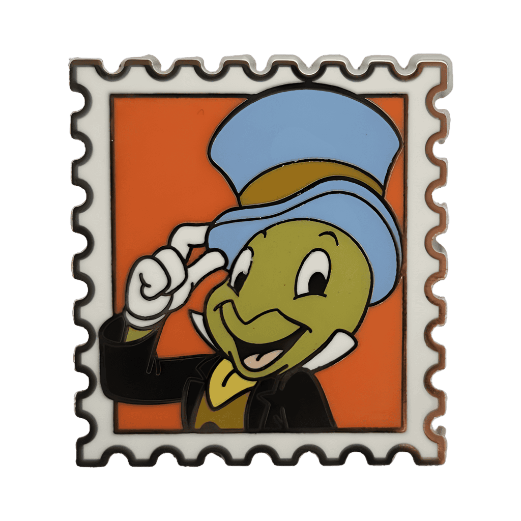 Jiminy Cricket Postage Stamp Disney pin