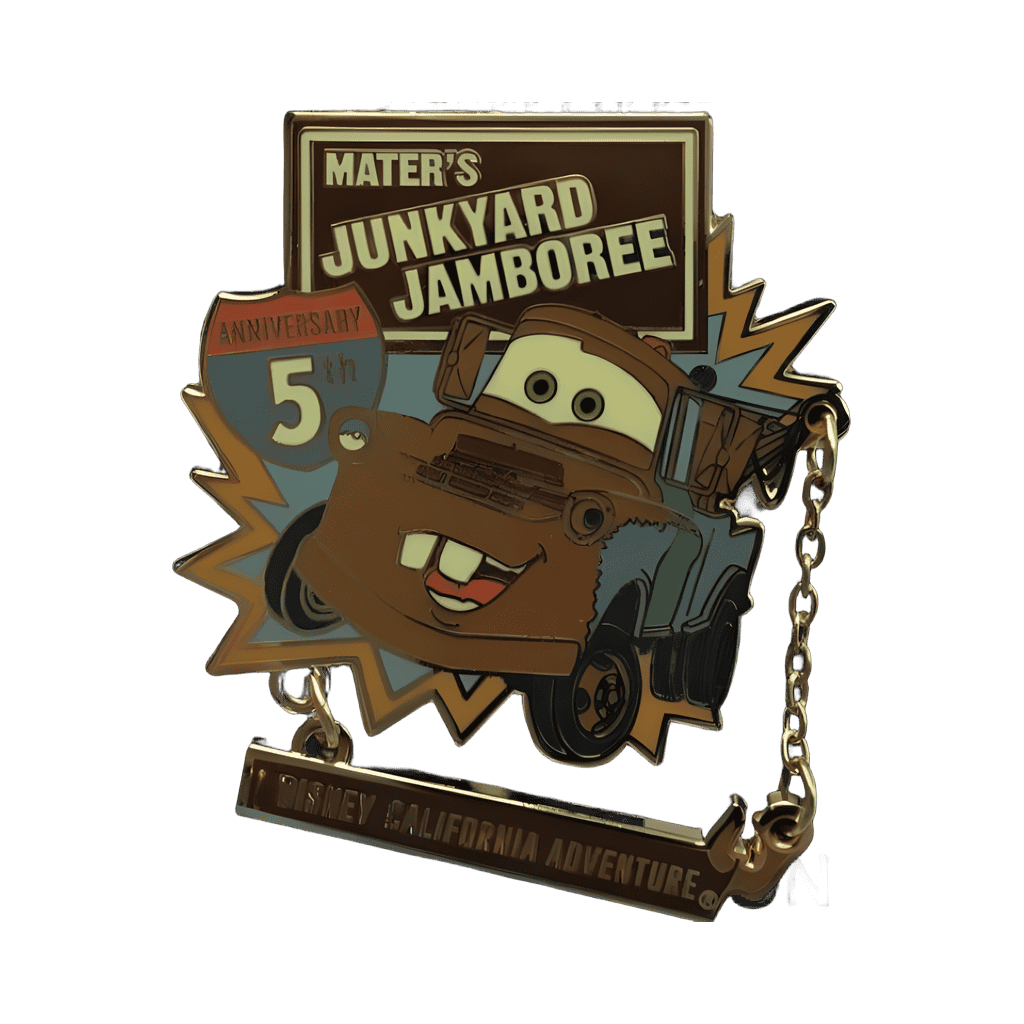 Mater’s Junkyard Jamboree 5th Anniversary Cast Member Pin Disney pin