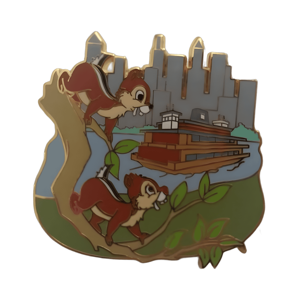 NYC Transportation - Chip 'n' Dale Disney pin