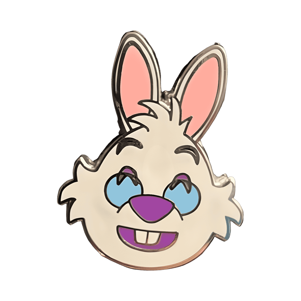 White Rabbit Laughing Disney pin