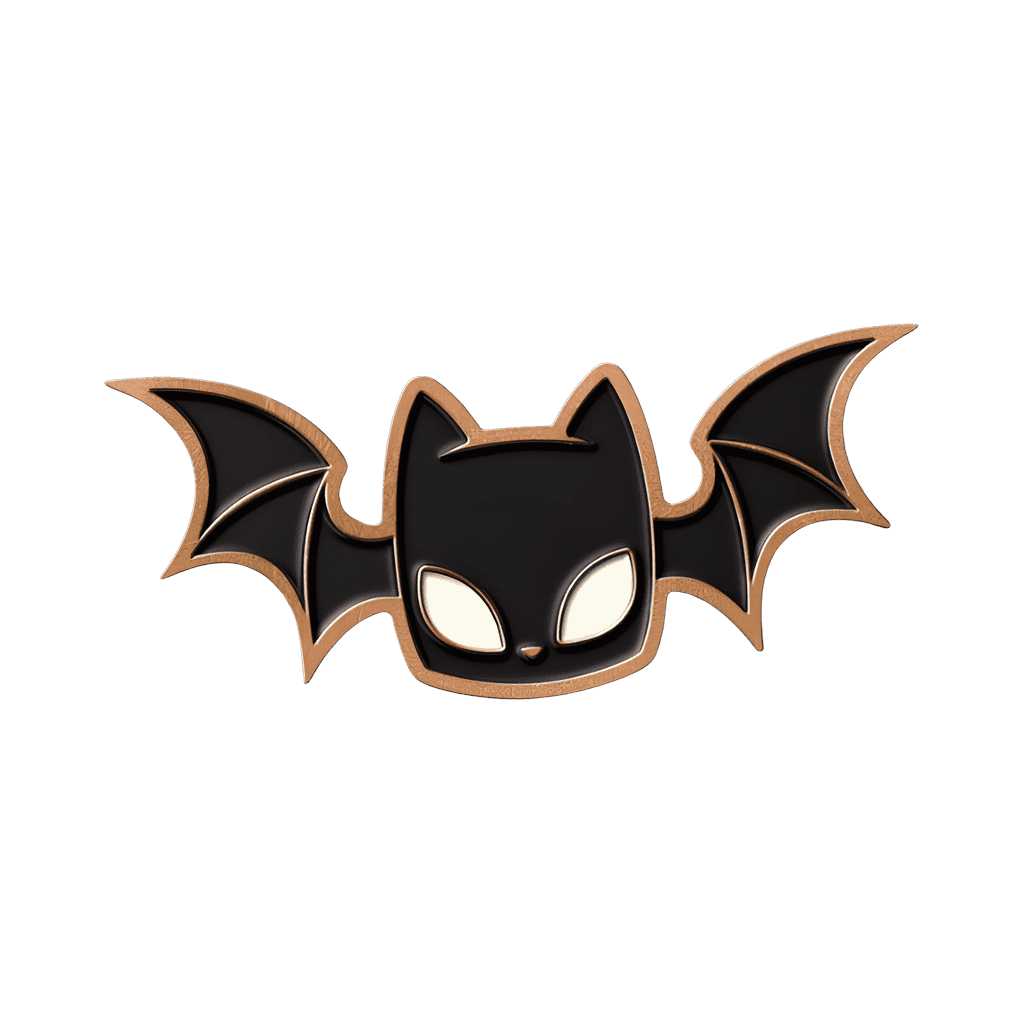 Winged Black Cat Disney pin