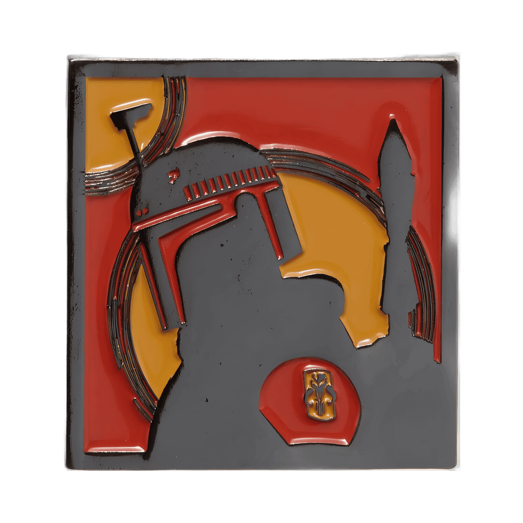 Silhouette Boba Fett Disney pin