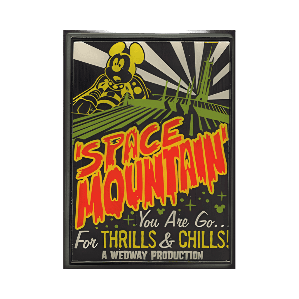 Space Mountain Retro Poster Disney pin