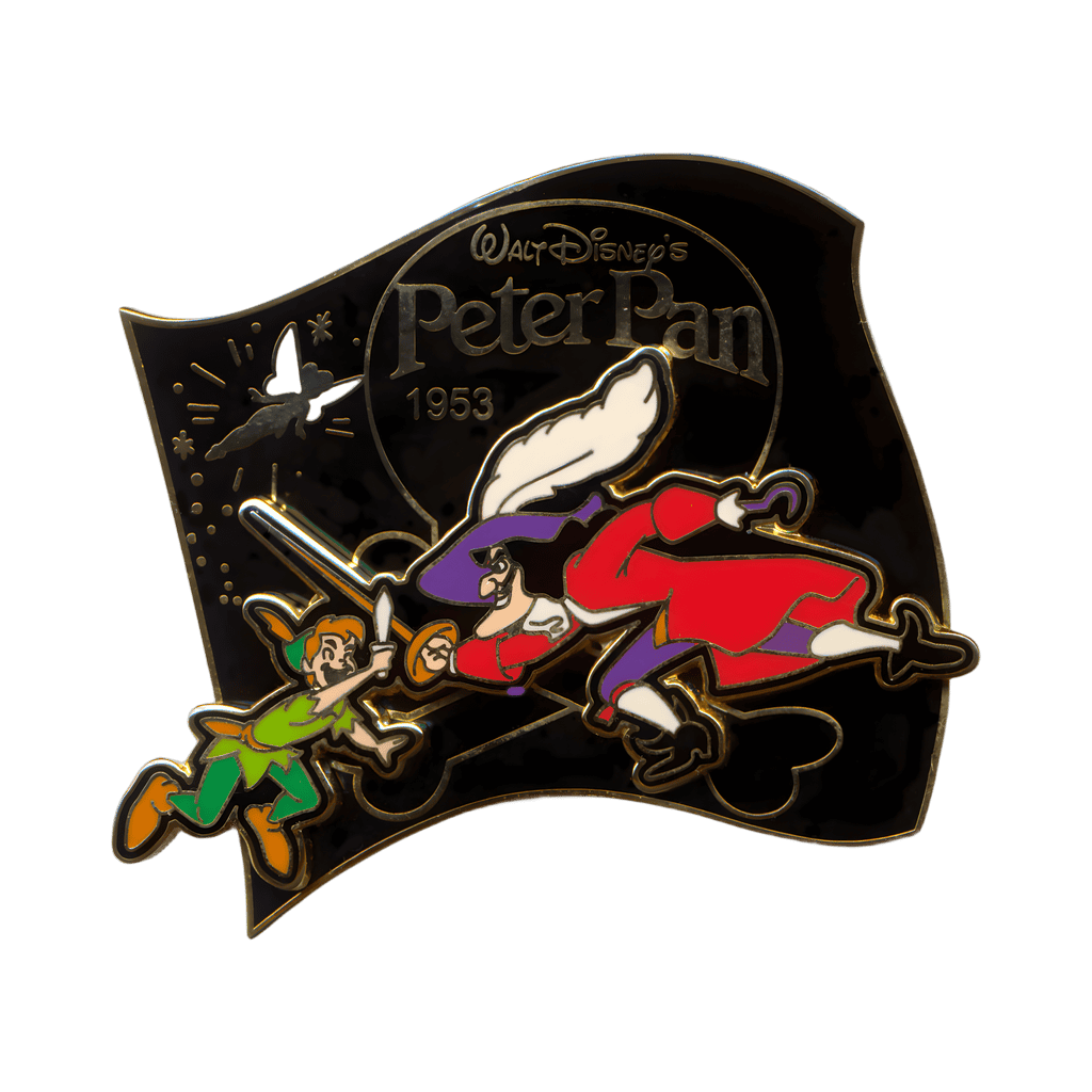 Peter Pan & Captain Hook Dueling - 1953 Disney pin