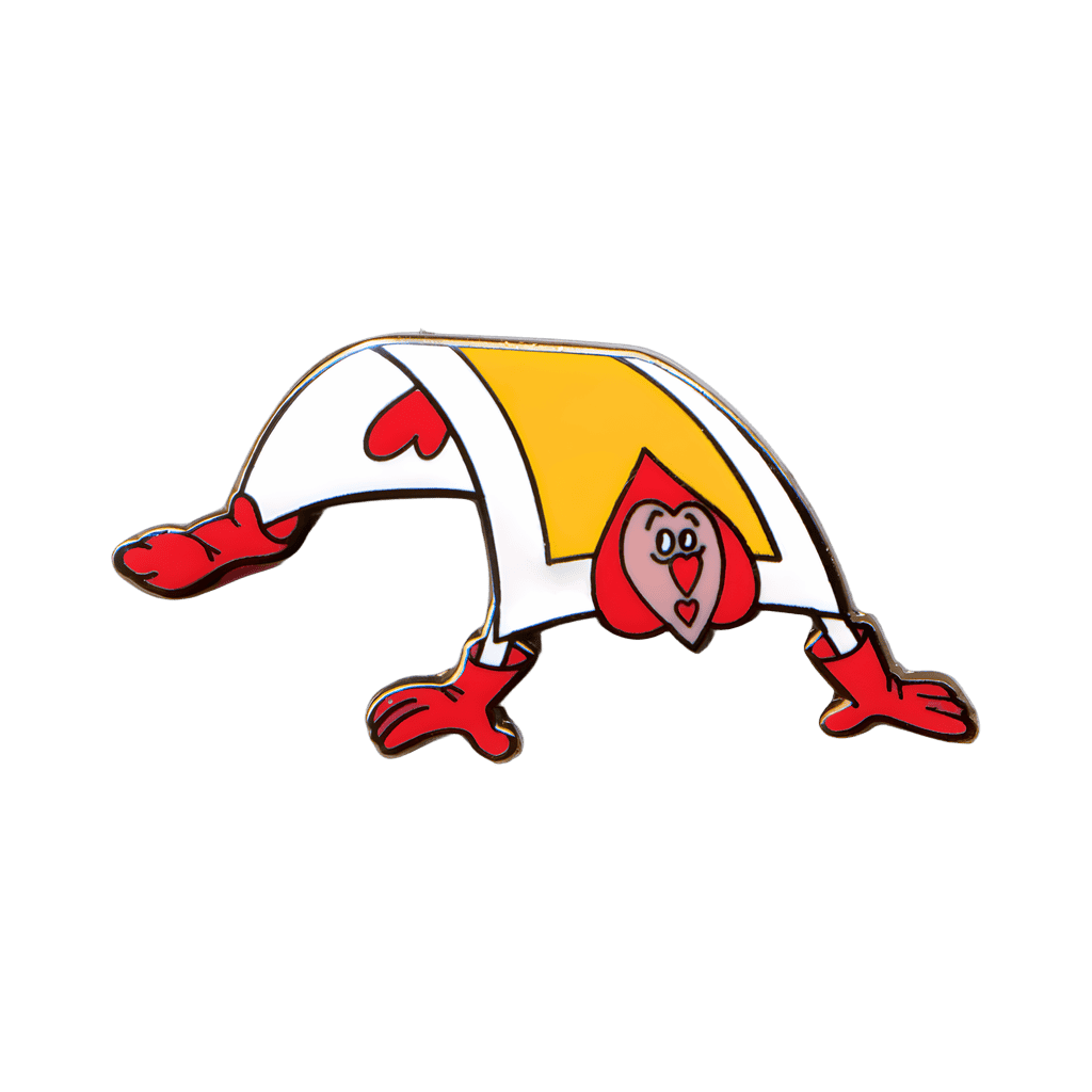 Three of Hearts Guard forming a Croquet Wicket Disney pin