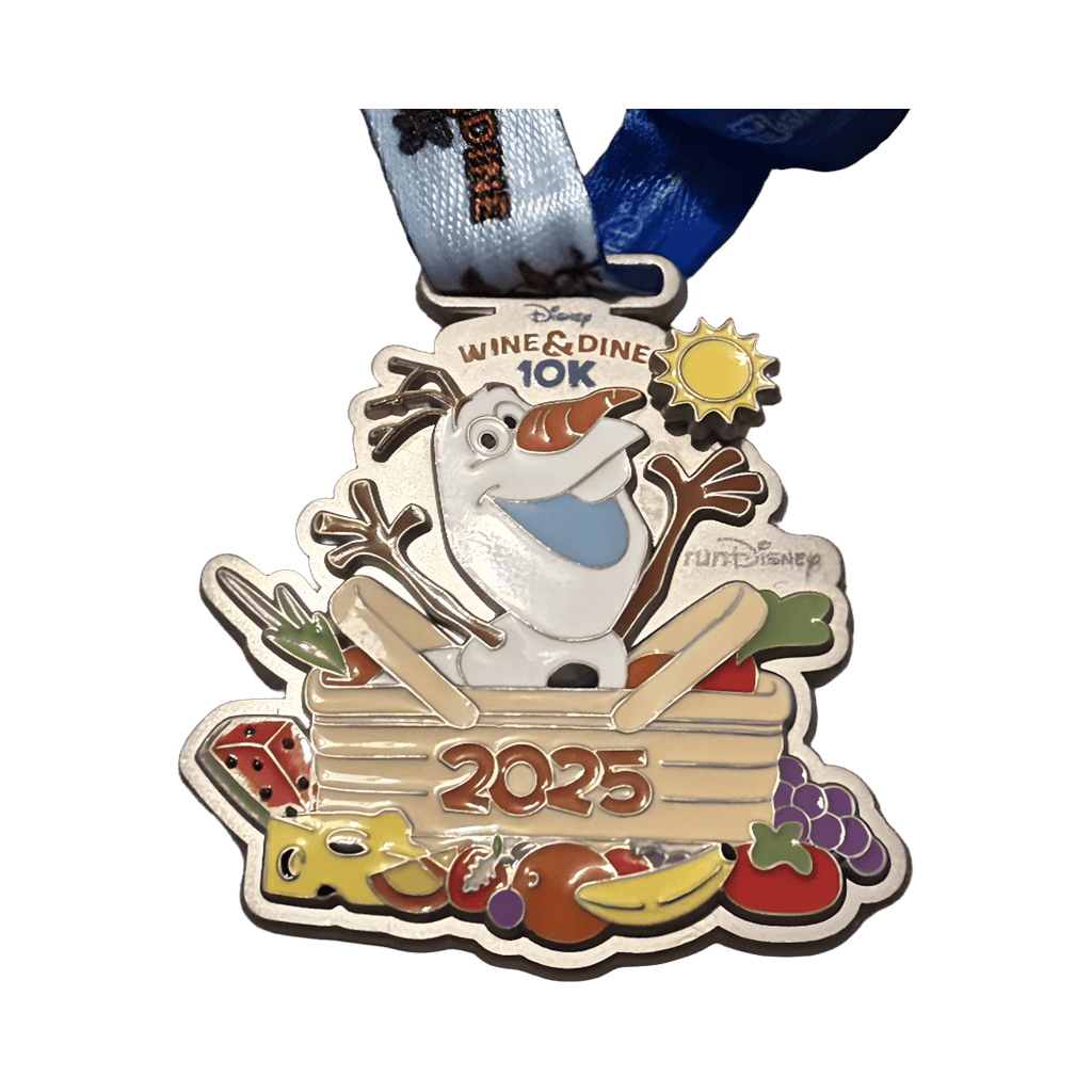 Olaf Replica Medal 10K Spinner Disney pin