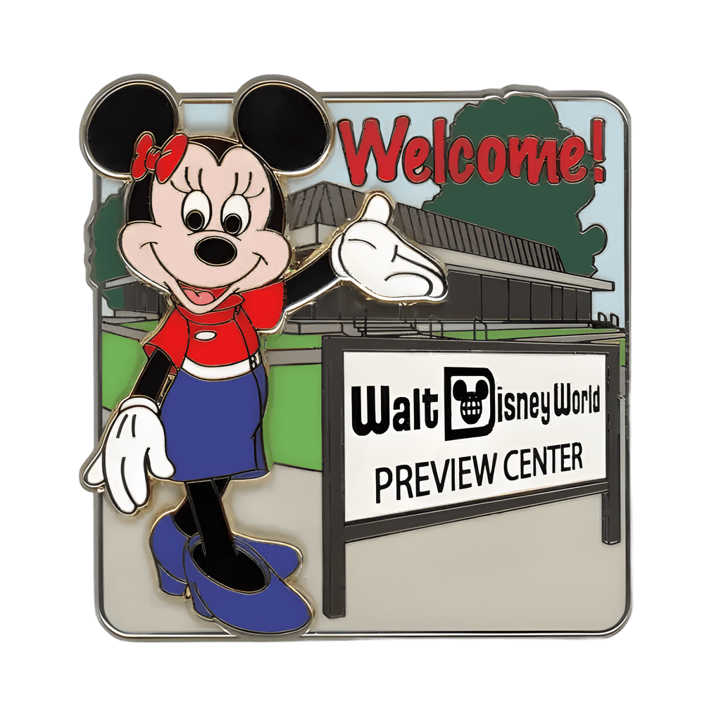 WDW Preview Center Minnie Mouse Welcome Pin Disney pin