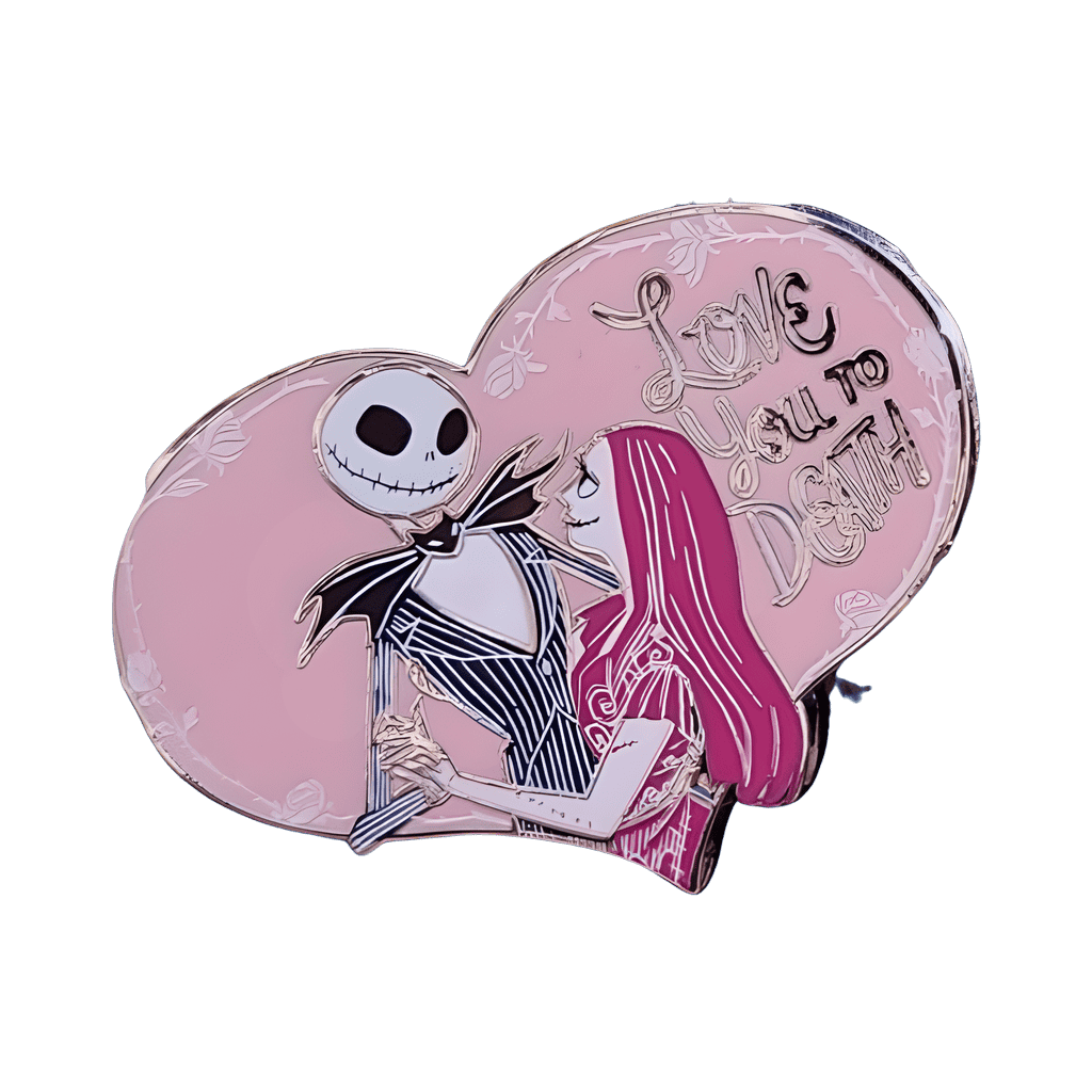 Jack & Sally Heart - Love You to Death Disney pin