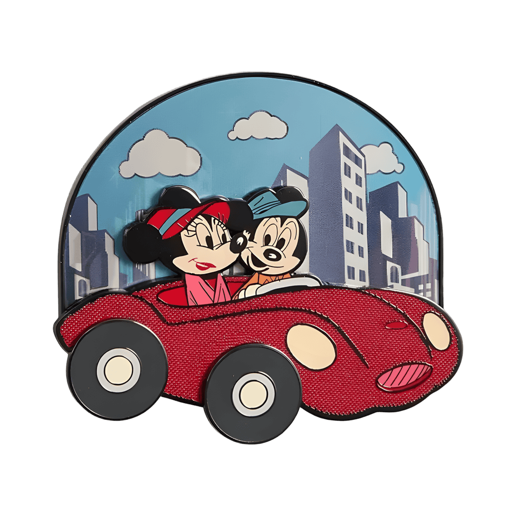 Macy's Mickey Mouse & Minnie Mouse Car Disney pin