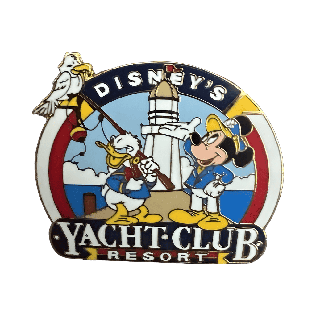 WDW - Disney's Yacht Club Resort with Donald and Mickey Disney pin