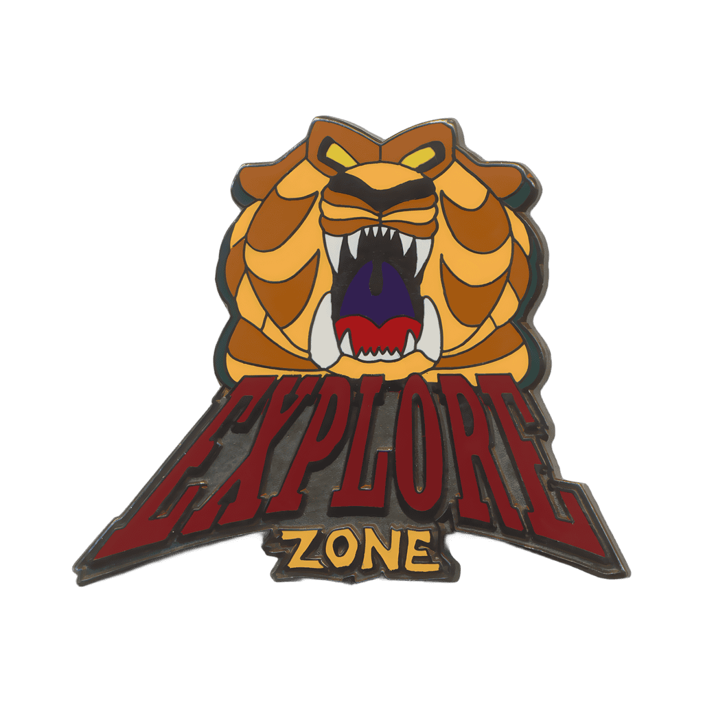 Explore Zone Logo Disney pin