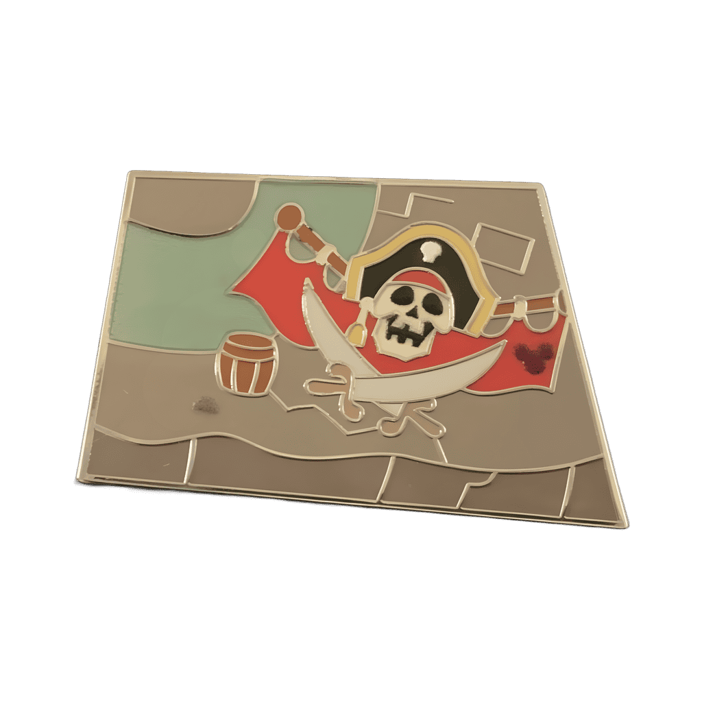 Cross and Bones Disney pin