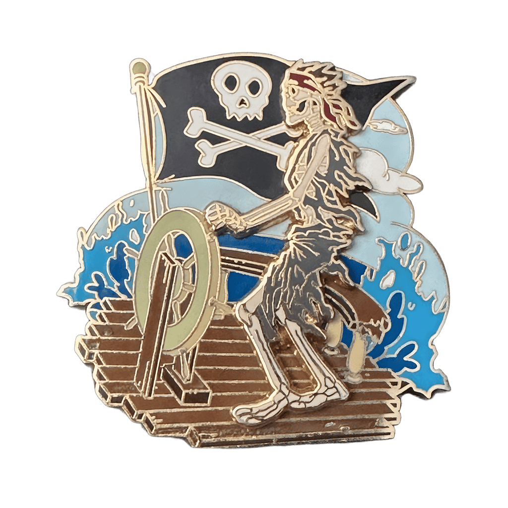 Skeleton Navigator Disney pin