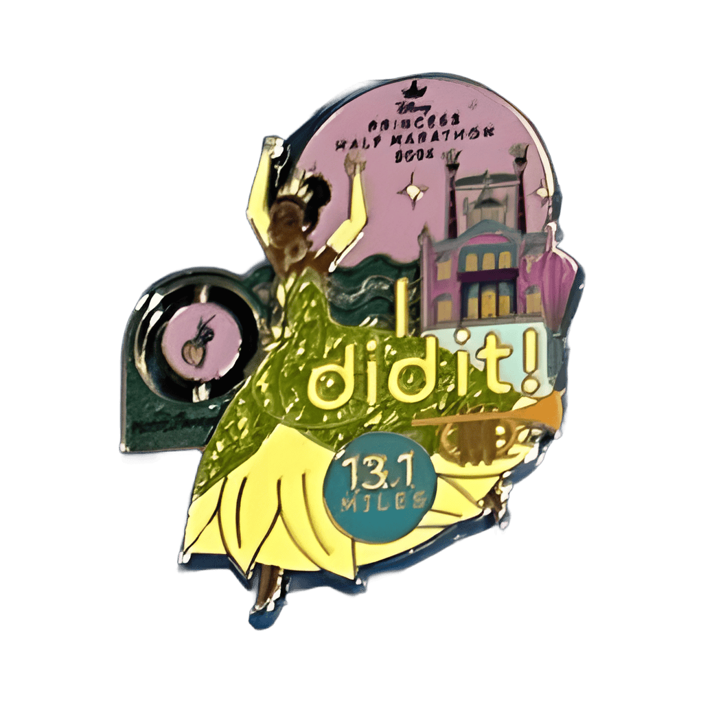 Tiana I did it! 13.1 miles Disney pin