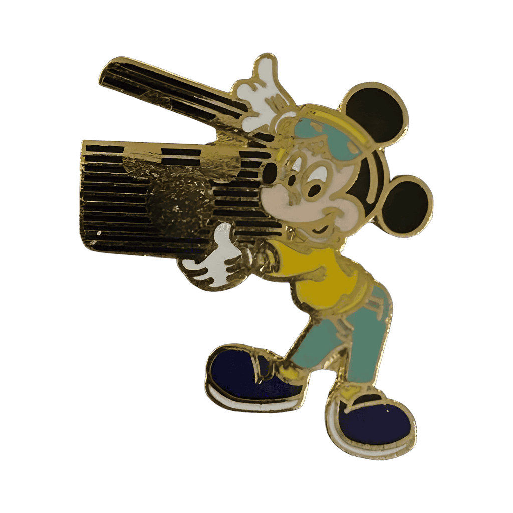 Mickey with Clapper Board Disney Channel Logo and Blue Shoes Disney pin