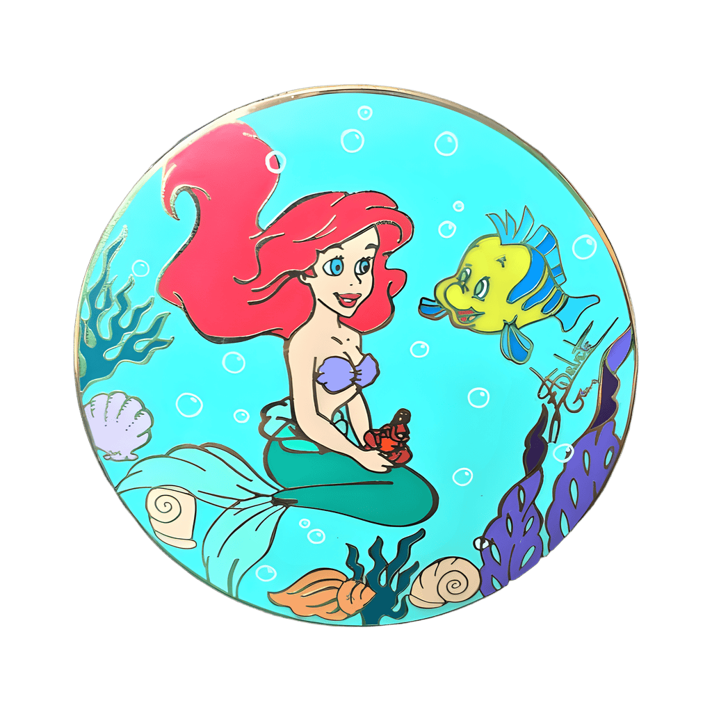 Ariel & Flounder Disney pin