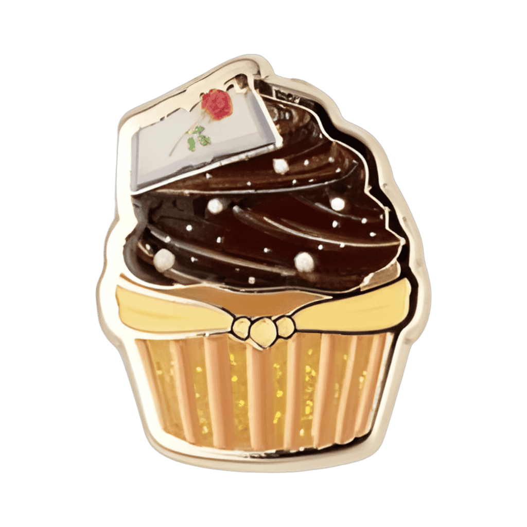 Belle Cupcake Disney pin