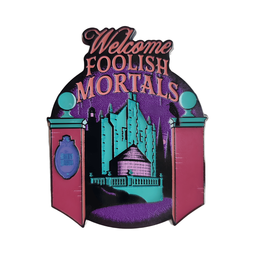 Haunted Mansion Facade Welcome Foolish Mortals Disney pin