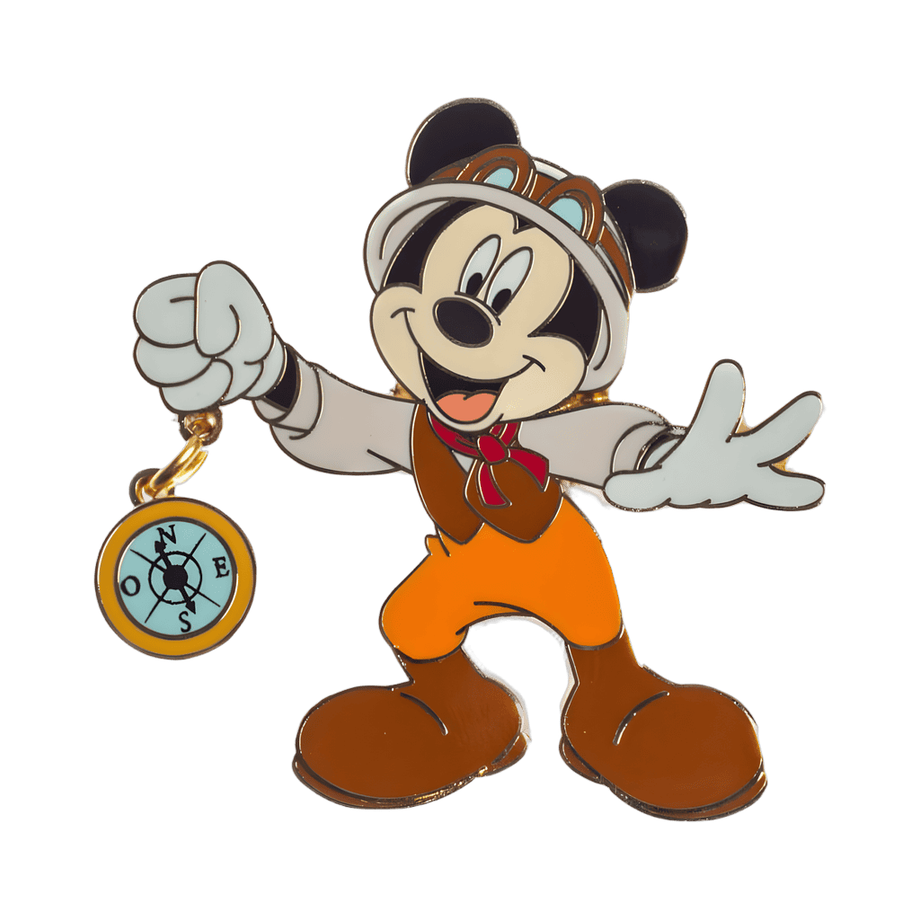 Explorer Mickey with Compass Dangle Disney pin