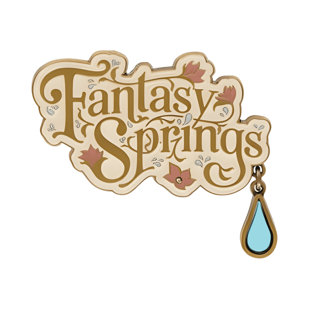 Fantasy Springs Logo Dangle Disney pin