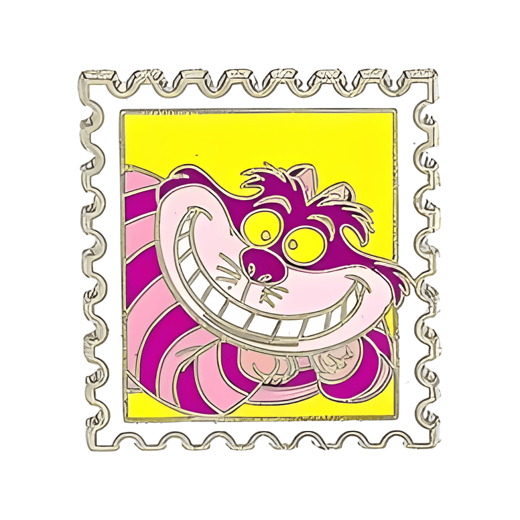 Cheshire Cat Postage Stamp Disney pin