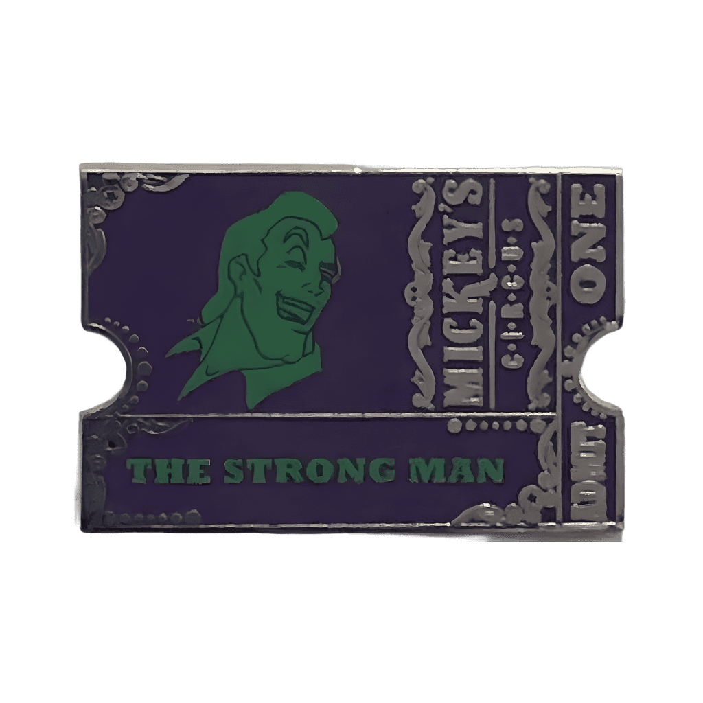 Gaston as The Strong Man Ticket CHASER Disney pin