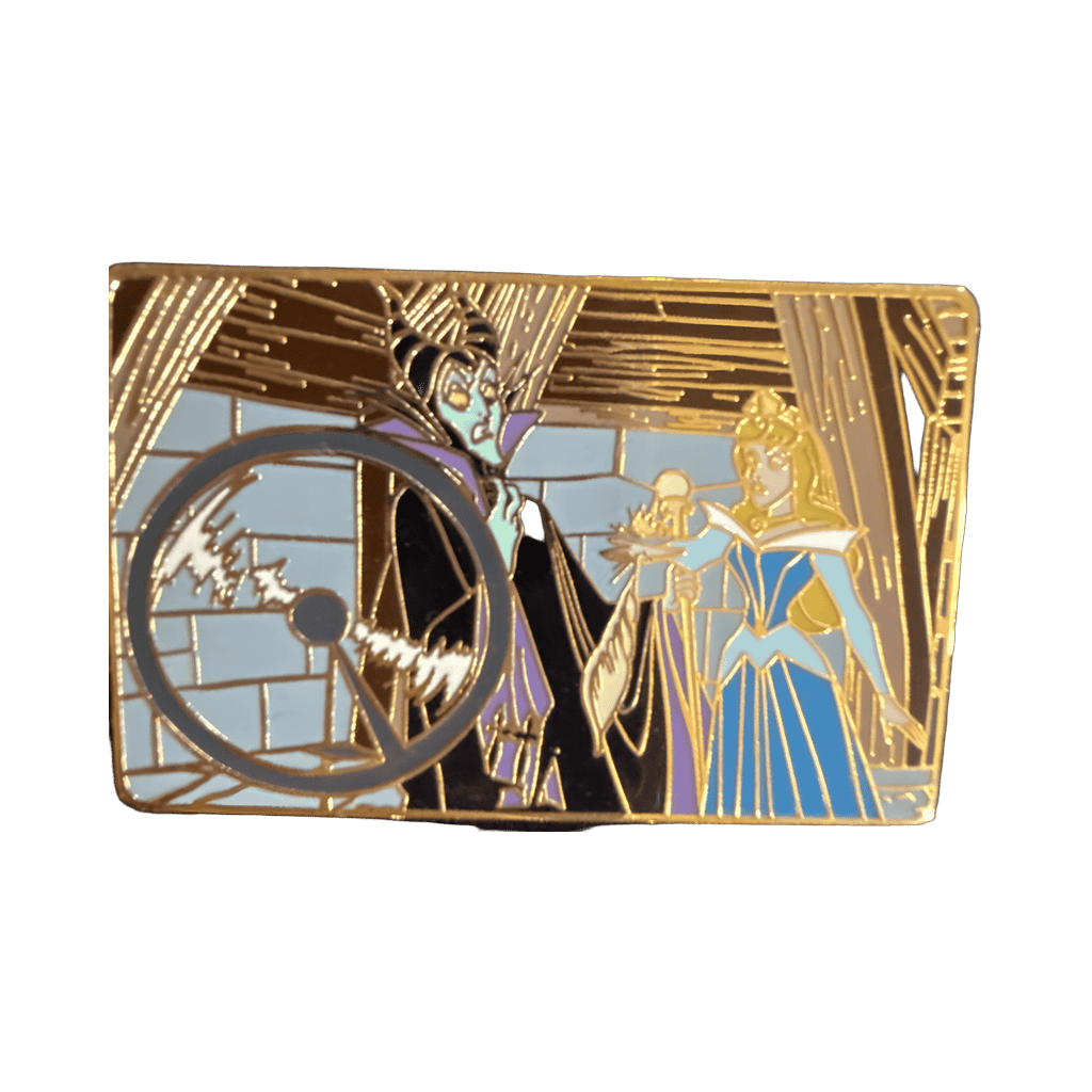 Aurora Spinning Wheel Disney pin