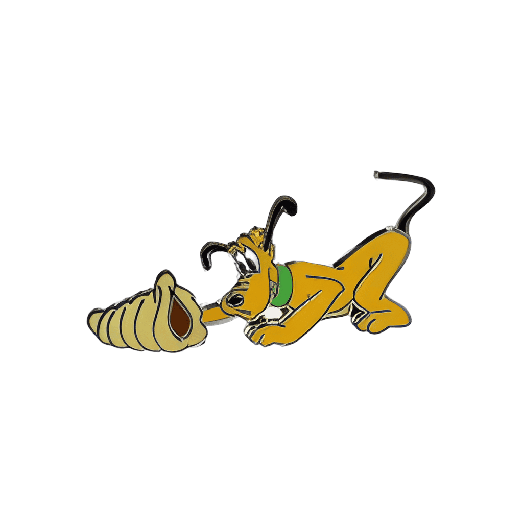Pluto Inspecting Seashell Disney pin