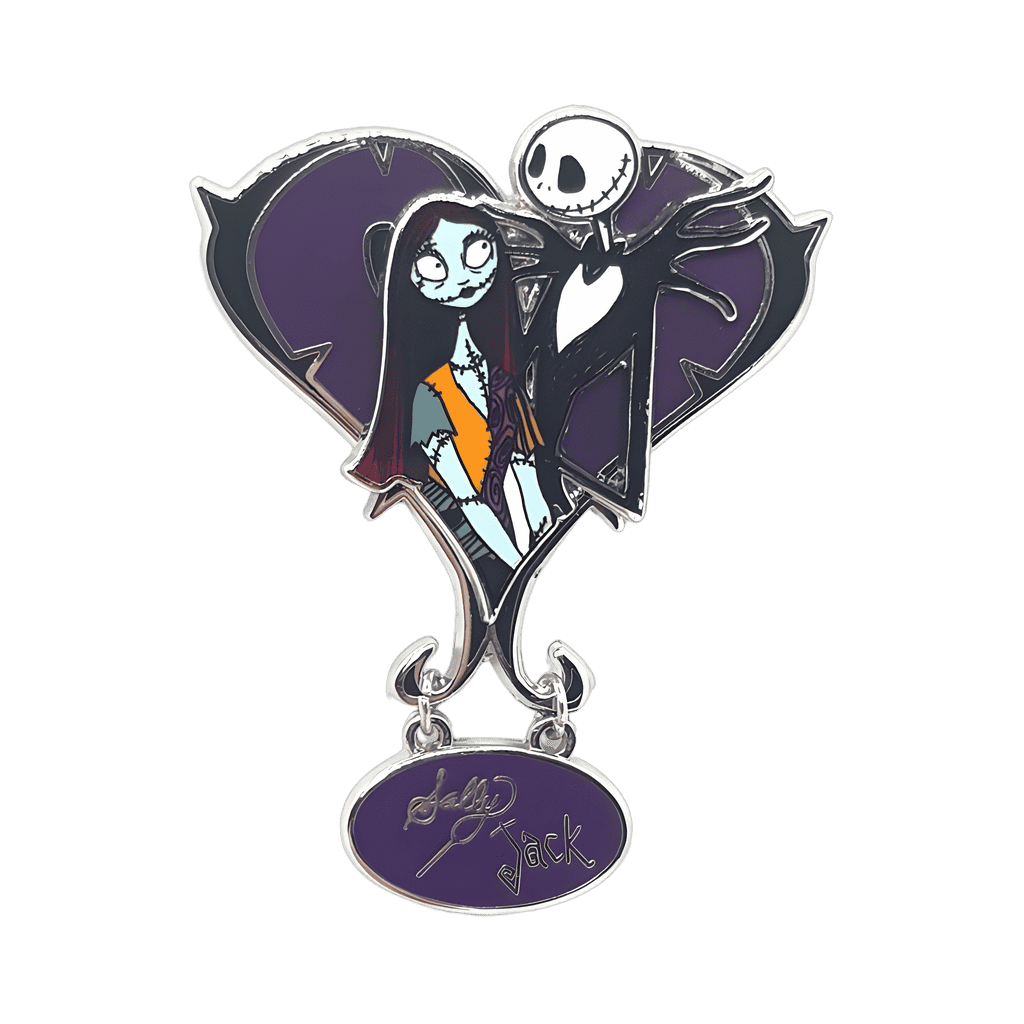 Jack & Sally Heart Disney pin