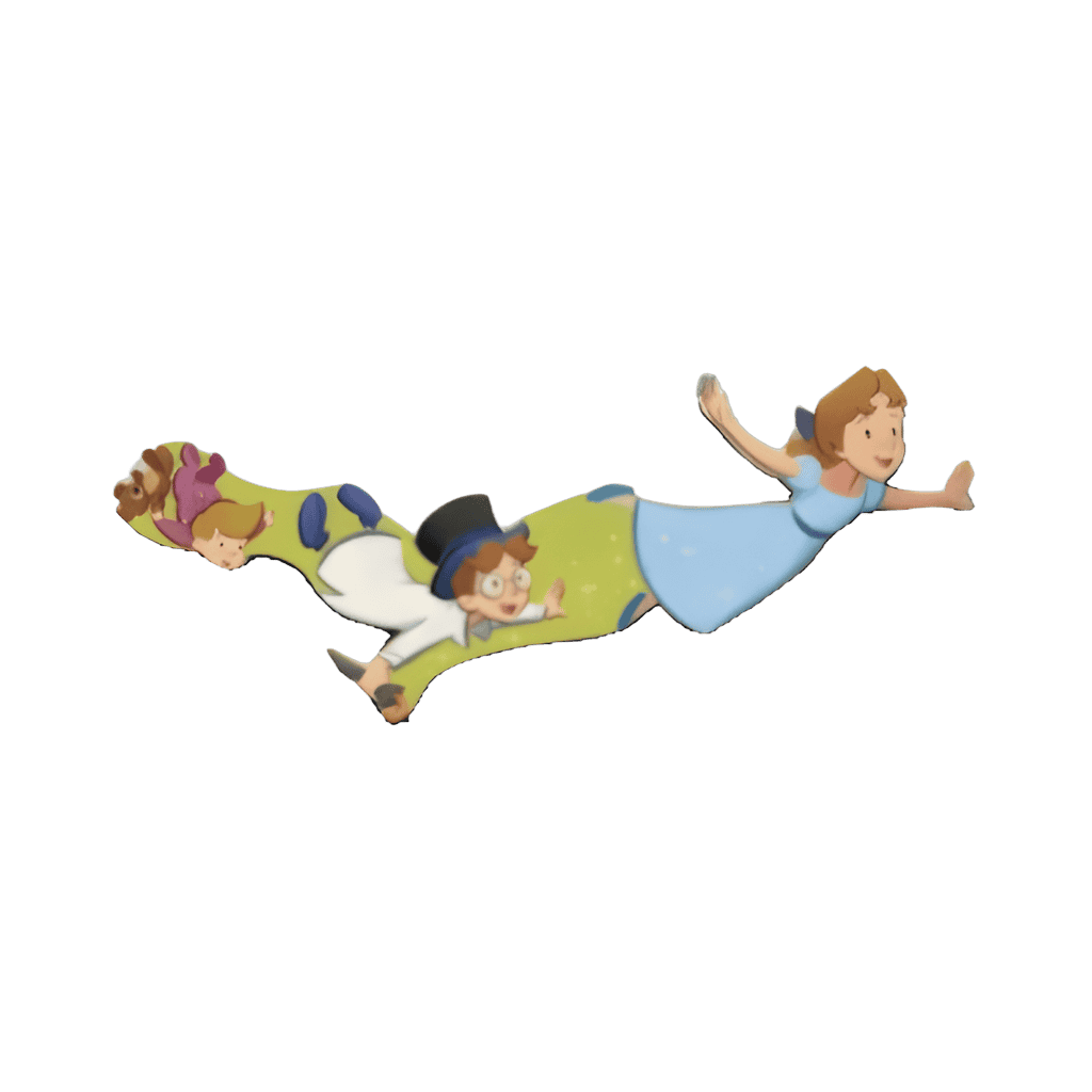 Peter Pan Map Set - John, Michael, and Wendy Darling Disney pin