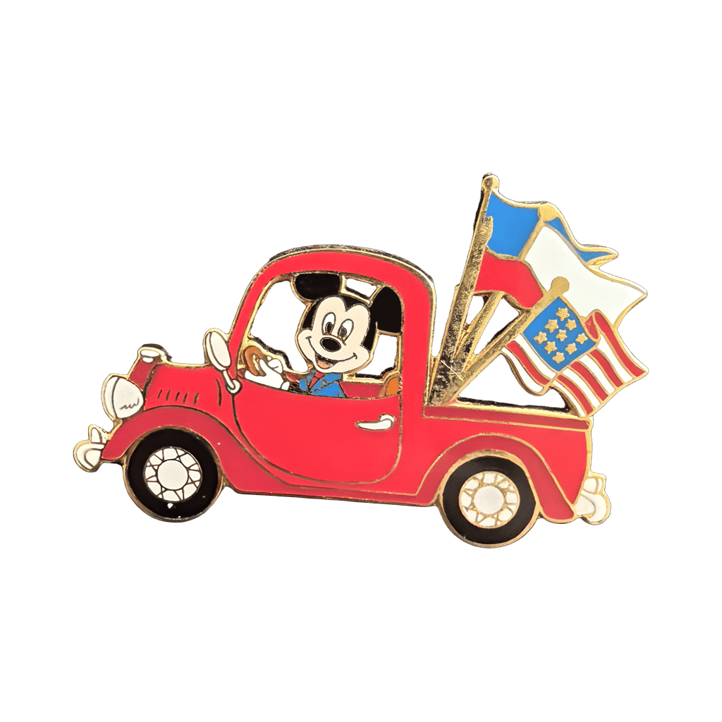Mickey Driving a Red Truck Disney pin
