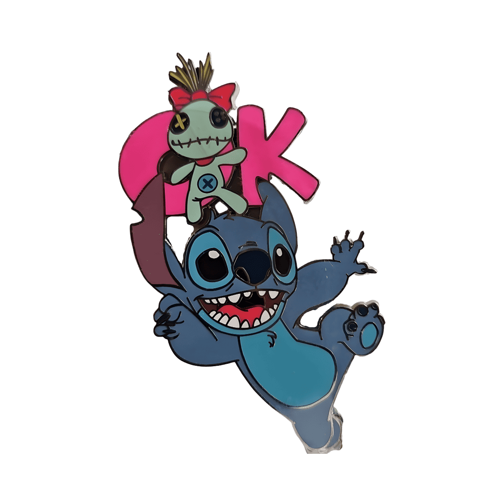 Stitch and Scrump OK Disney pin