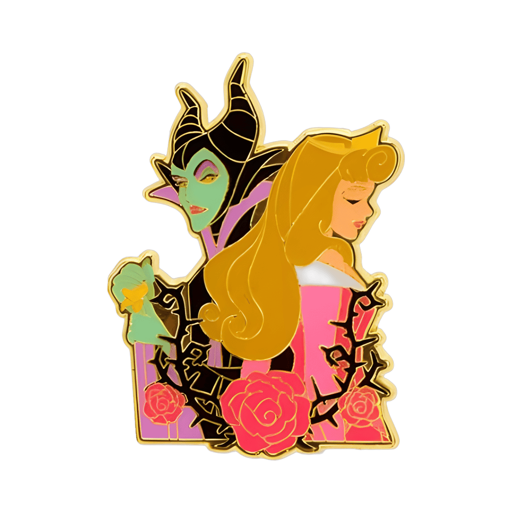 Aurora & Maleficent Disney pin