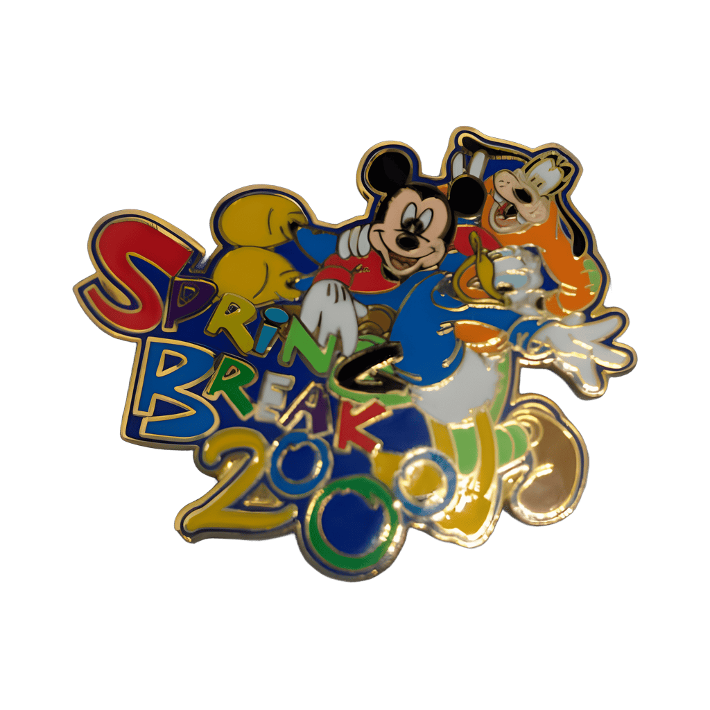 Mickey mouse and Goofy and Donald spring break Disney pin