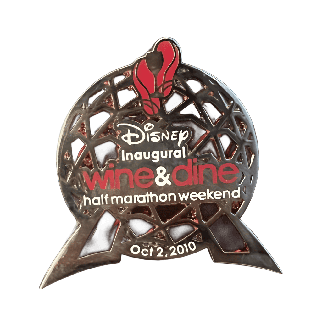 Spaceship Earth/ maroon stained glass Disney pin