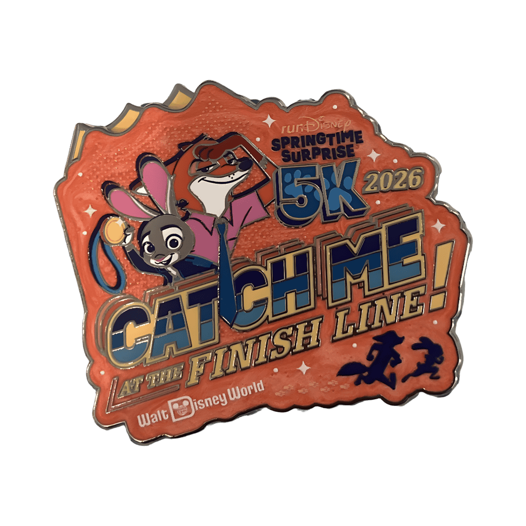 Zootopia 5k Springtime Surprise Finisher Disney pin