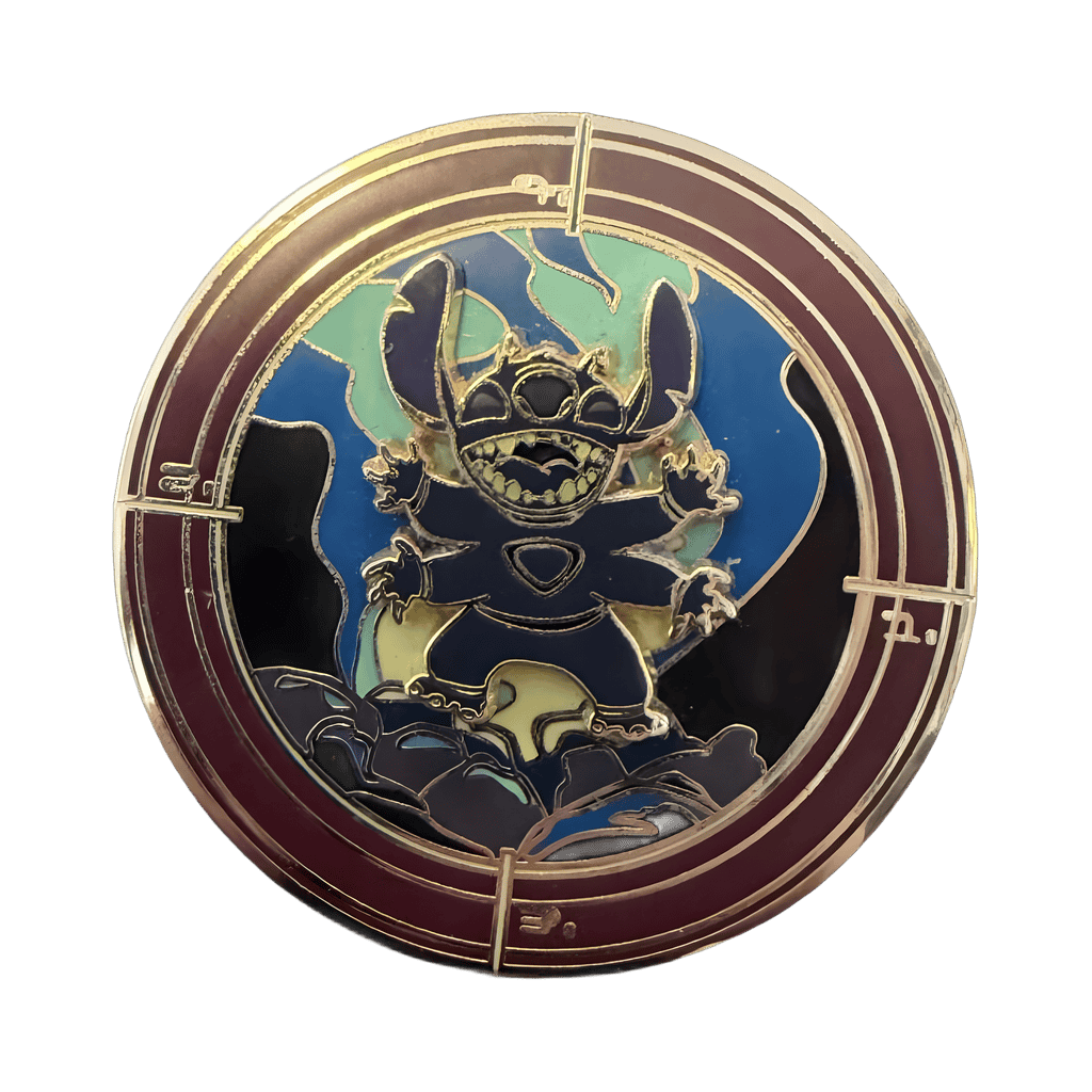 Stitch crashed Disney pin