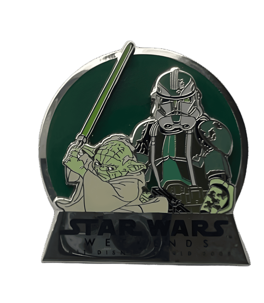 Yoda and Clone Commander Gree Disney pin
