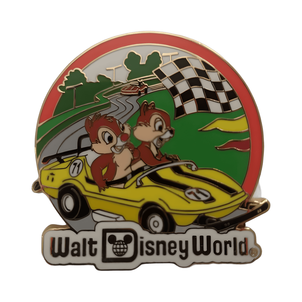 Chip and Dale on Grand Prix Raceway Disney pin
