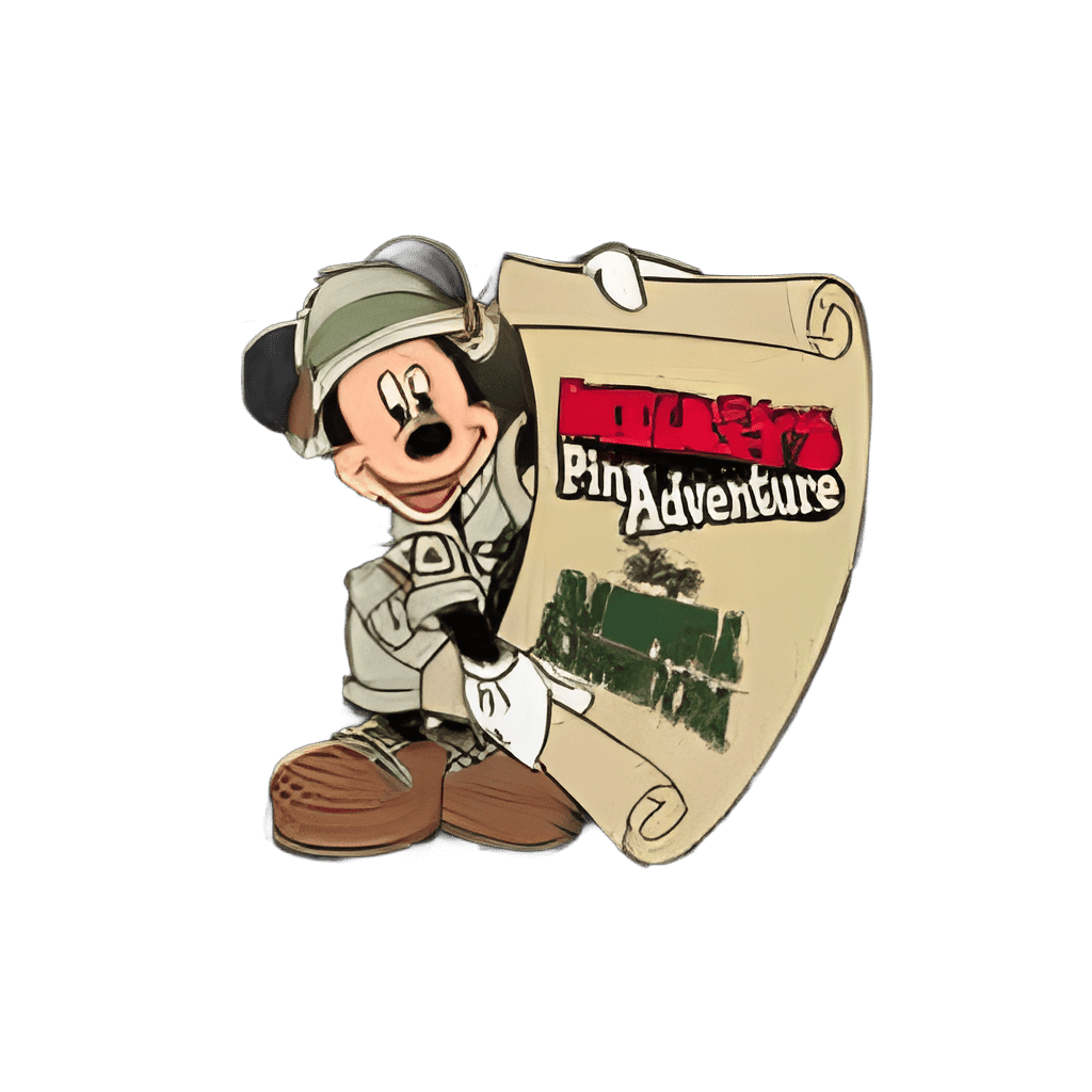 Mickey's Pin Adventure Map — Safari Mickey COMPLETER Disney pin