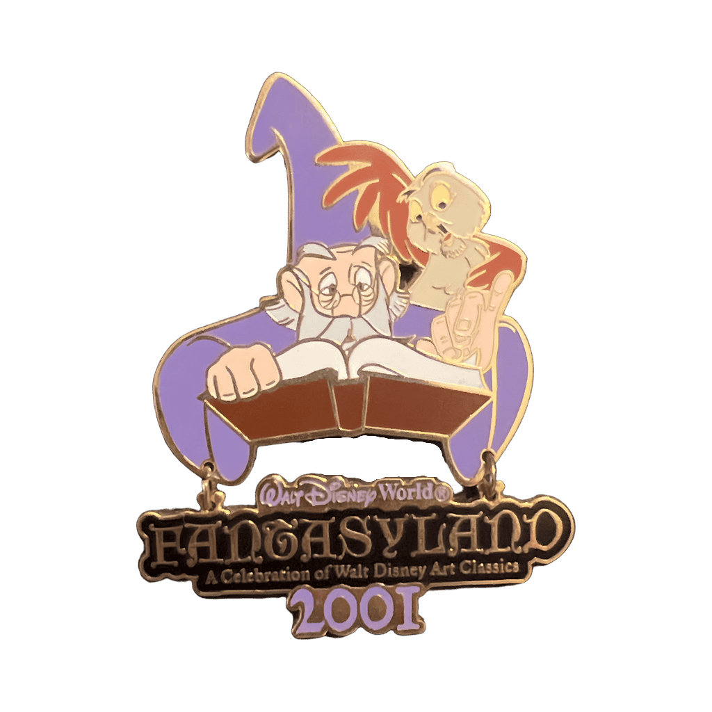 Merlin fantasyland 2001 Disney pin